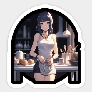 Hinata Hyuga - Apron Style Sticker